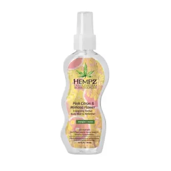HEMPZ Спрей увлажняющий Розовый Лимон и Мимоза / Pink Citron &amp; Mimosa Flower Energizing Herbal Body Mist &amp; Refresher 130 мл