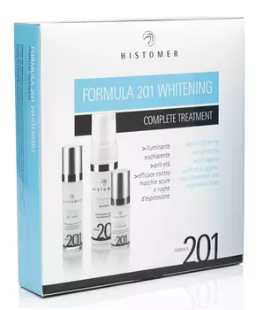 HISTOMER Набор подарочный для лица (мусс 150 мл, дневной крем 50 мл, сыворотка 30 мл) WHITENING FORMULA 201 COMPLETE TREATMENT