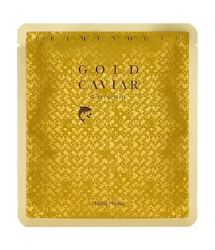 HOLIKA HOLIKA Маска тканевая антивозрастная с золотом для лица Прайм Йос / Prime Youth Gold Caviar Gold Foil Mask 25 мл