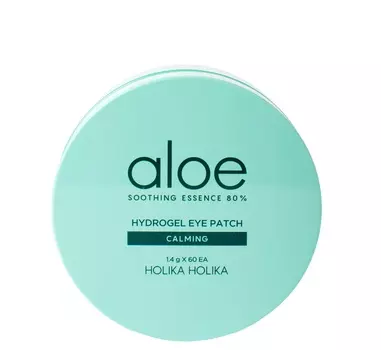 HOLIKA HOLIKA Патчи гидрогелевые успокаивающие для глаз Алоэ / Aloe Soothing Essence 60 шт