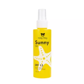 HOLLY POLLY Масло-спрей активатор загара SPF 15 / Holly Polly Sunny 150 мл