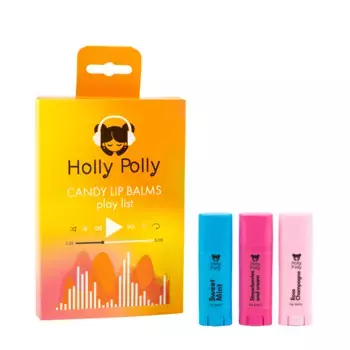 HOLLY POLLY Набор бальзамов для губ / CANDY LIP BALMS 3х4,8 гр