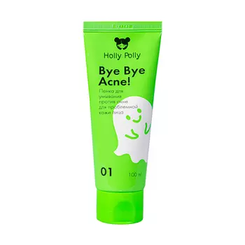 HOLLY POLLY Пенка для умывания лица против акне и воспалений / Bye Bye Acne! 100 мл