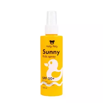 HOLLY POLLY Спрей-молочко солнцезащитный детский 3+, водостойкий SPF 50+ / Holly Polly Sunny 150 мл