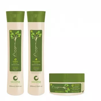 HONMA TOKYO Набор бессолевой для окр., склонных к сухости с маслом Арганы (шам 300 мл, конд 300 мл, маска 300 мл) Argan Perfect Care