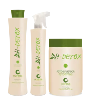 HONMA TOKYO Набор для очищения кожи головы и восстановления волос (шампунь 1000 мл, флюид 500 мл, маска 1000 мл) H-Detox