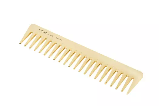 IBIZA HAIR Расческа карбоновая, золотистая для распутывания / Gold Comb Detangle