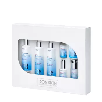 ICON SKIN Набор №3 Совершенная кожа 360° для жирной кожи с акне 3-4 типа, 7 продуктов / Re Program