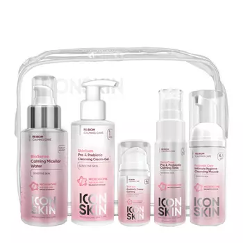 ICON SKIN Набор средств для ухода за комбинированной и нормальной чувствительной кожей № 2, 5 средств / Re Biom
