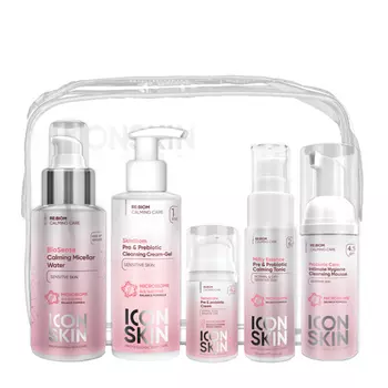 ICON SKIN Набор средств для ухода за сухой и нормальной чувствительной кожей № 1, 5 средств / Re Biom