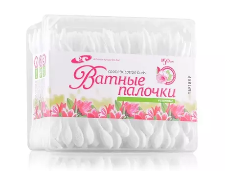 IGROBEAUTY Палочки ватные белые ЕС, хлопок, 200 шт