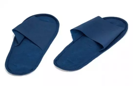IGROBEAUTY Тапочки ЭВА, нескользящие на жесткой подошве, открытый мыс, размер 39, цвет синий 1 пара