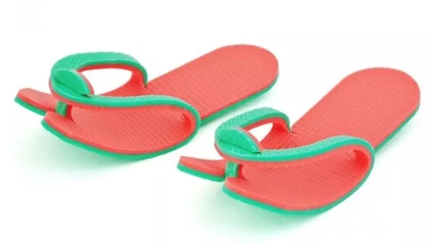 IGROBEAUTY Тапочки вьетнамки пенополиэтилен 8 мм, двухцветные 10 пар