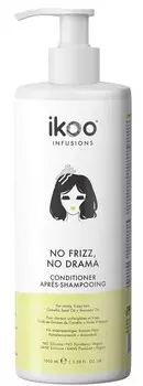 IKOO Кондиционер разглаживающий для волос Нет кудрей, нет драммы / Conditioner No Frizz, No Drama 1000 мл