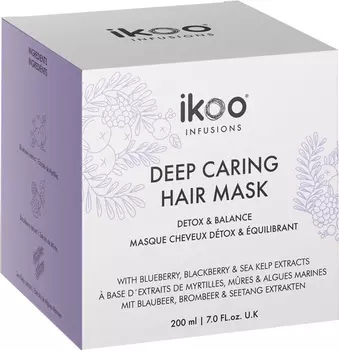 IKOO Маска глубокое восстановление Детокс и баланс / Deep Caring Mask Detox &amp; Balance 200 мл