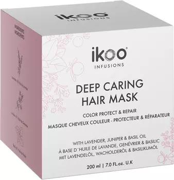 IKOO Маска глубокое восстановление Защита цвета и восстановление / Deep Caring Mask Color Protect &amp; Repair 200 мл