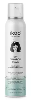 IKOO Шампунь-пенка сухой Увлажнение и блеск / Dry Shampoo Foam Hydrate &amp; Shine 150 мл