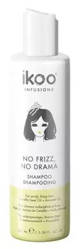 IKOO Шампунь разглаживающий для волос Нет кудрей, нет драммы / Shampoo No Frizz, No Drama 100 мл