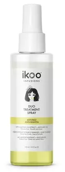 IKOO Спрей двойное восстановление Зеркальная гладь для волнистых, пушащихся и кудрявых волос / Duo Treatment Spray Anti Frizz 100 мл