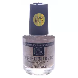 INM Сушка-закрепитель лака голографическая, золото / Northern Lights Gold 15 мл