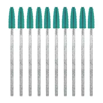 INNOVATOR COSMETICS Щеточки для ресниц и бровей одноразовые бирюзовые с глиттером / INNOVATOR COSMETICS 10 шт