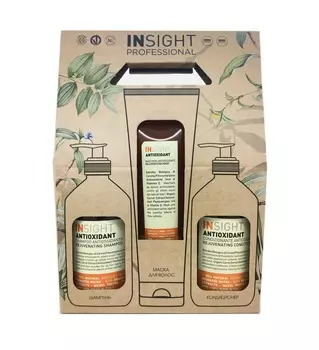 INSIGHT Набор для волос ANTIOXIDANT (шампунь 400 мл, кондиционер 400 мл, маска 250 мл)