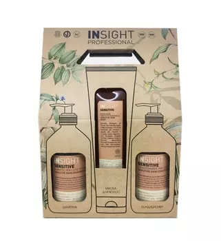 INSIGHT Набор для волос SENSITIVE (шампунь 400 мл, кондиционер 400 мл, маска 250 мл)