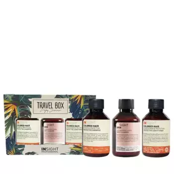 INSIGHT Набор (шампунь 100 мл, кондиционер 100 мл, гель для тела 100 мл) TRAVEL BOX COLORED HAIR