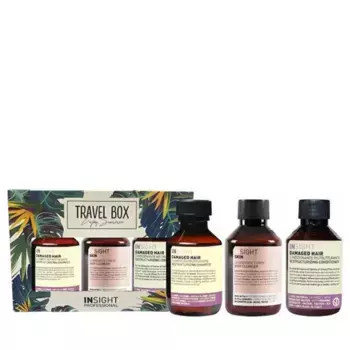 INSIGHT Набор (шампунь 100 мл, кондиционер 100 мл, гель для тела 100 мл) TRAVEL BOX DAMAGED HAIR