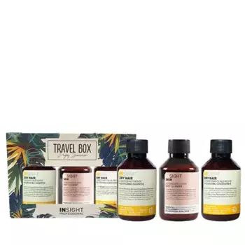 INSIGHT Набор (шампунь 100 мл, кондиционер 100 мл, гель для тела 100 мл) TRAVEL BOX DRY HAIR