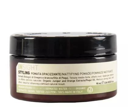 INSIGHT Помада моделирующая для укладки волос с матирующим эффектом / STYLING MATTIFYING POMADE 90 мл