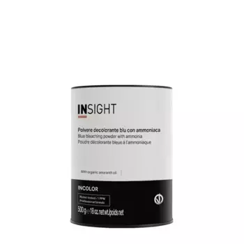 INSIGHT Порошок синий обесцвечивающий с маслом амаранта и сафлора / BLUE BLEACHING POWDER 500 гр