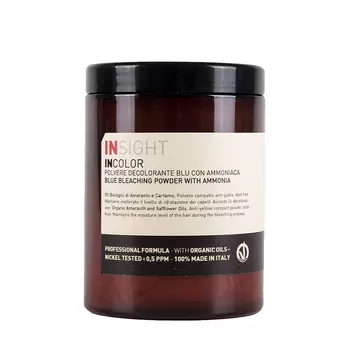 INSIGHT Порошок синий обесцвечивающий с маслом амаранта и сафлора / BLUE BLEACHING POWDER 500 гр
