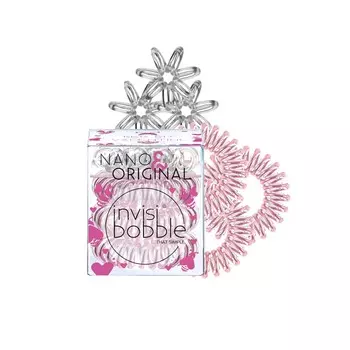 INVISIBOBBLE Набор резинок для волос (розовое золото/прозрачный) / NANO &amp; ORIGINAL Bee Mine 2*3 шт