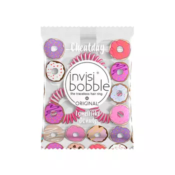 INVISIBOBBLE Резинка ароматизированная для волос / ORIGINAL Cheat Day Donut Cream 3 шт