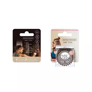 INVISIBOBBLE Резинка-браслет для волос с подвесом / invisibobble POWER Pretzel Brown