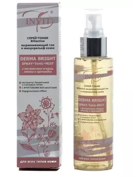 INVIT Спрей-тоник выравнивающий тон и микрорельеф кожи / Derma Bright BIOactive 110 мл