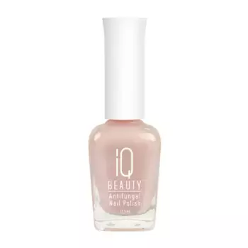 IQ BEAUTY 02 лак для ногтей для защиты от грибка с активатором роста с тербинафином, бежевый / Antifungal Nail Polish 12,5 мл