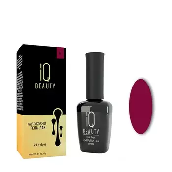 IQ BEAUTY 131 гель-лак каучуковый с кальцием / A la Russie Scarlet flower 10 мл