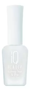 IQ BEAUTY Покрытие защитное зеркальное и сушка / Glossy Top & Dry 12,5 мл