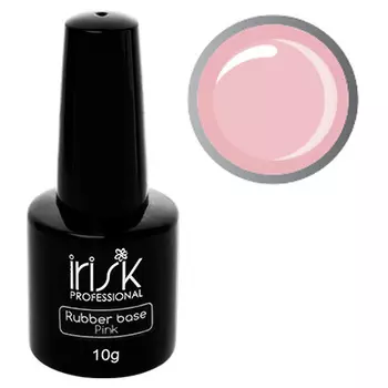 IRISK PROFESSIONAL База каучуковая камуфлирующая для ногтей, нежно-розовая / Rubber Base Pink 10 г