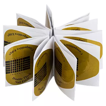 IRISK PROFESSIONAL Формы широкие золотые в пакете 20 шт