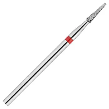 IRISK PROFESSIONAL Фреза твердосплавная Т-9, конус красная, мелкая нарезка