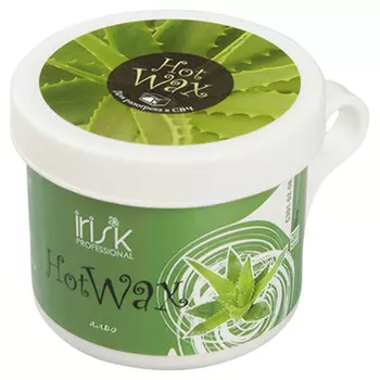 IRISK PROFESSIONAL Воск горячий в баночке для разогрева в СВЧ, алоэ 100 г