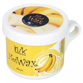 IRISK PROFESSIONAL Воск горячий в баночке для разогрева в СВЧ, банан 100 г