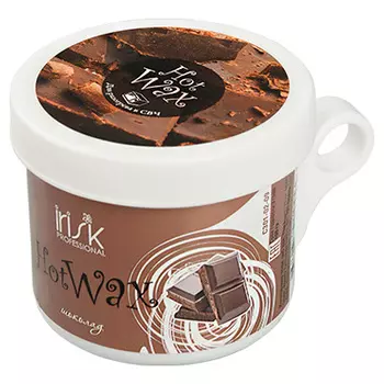 IRISK PROFESSIONAL Воск горячий в баночке для разогрева в СВЧ, шоколад 100 г