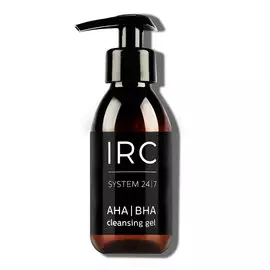 IRUSHKA RUS COSMETICS Гель очищающий с AHA/BHA кислотами / IRC AHA-BHA cleansing gel 125 мл