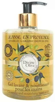 JEANNE EN PROVENCE Гель очищающий для рук Божественная олива 500 мл