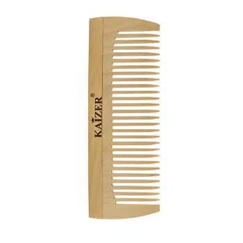 KAIZER Гребень деревянный, редкие зубья, 120 мм
