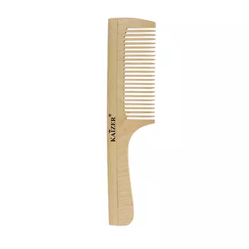 KAIZER Гребень деревянный с ручкой, частые зубцы, 195 мм